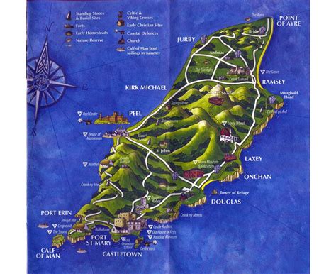 Mapas de Isla de Man | Colección de mapas de Isla de Man ...