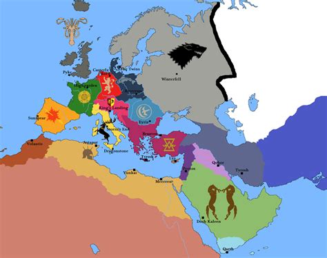 Mapas de Juego de tronos y nuestro mundo   Geografía Infinita