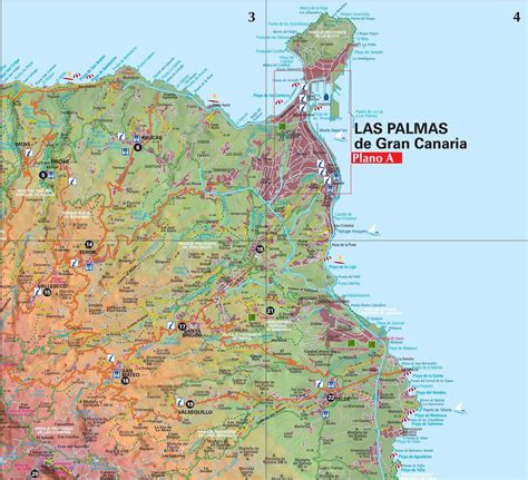 Mapas de Las Palmas de Gran Canaria   Espanha | MapasBlog