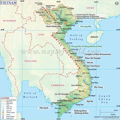Mapas de Vietnam   los Mapas de Viêtnam  Sur este de Asia ...