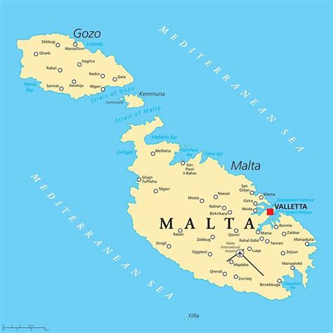Mapas y geografía de la isla y país de Malta  Europa  2021