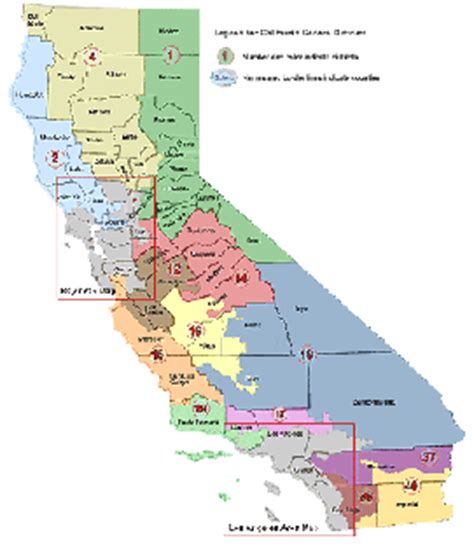 Maps: First Draft Senate Districts | California Citizens Redistricting ...