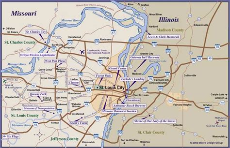 maps of dallas: St Louis Map
