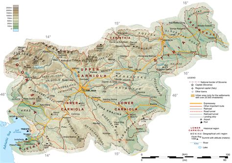 Maps of Slovenia | Detailed map of Slovenia in English | Tourist map of ...