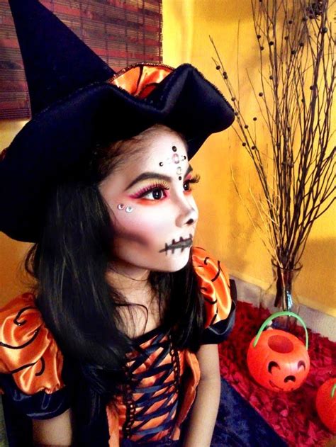 Maquillaje de bruja para hallowen de niña | Maquillaje ...