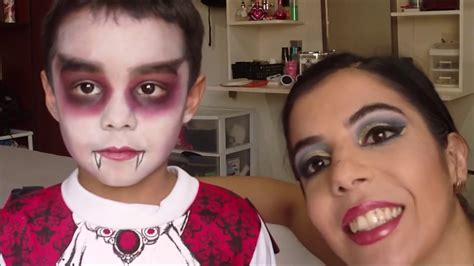 Maquillaje de Drácula para halloween  Niño Vampiro     YouTube