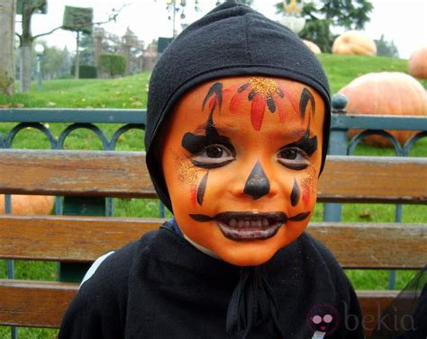 Maquillaje naranja para bebés de Halloween: Maquillaje de ...