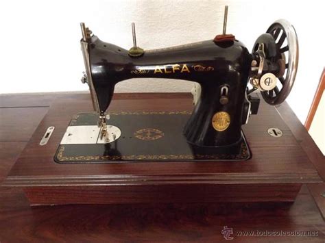 Máquina de coser alfa años 40, con motor, pedal   Vendido ...