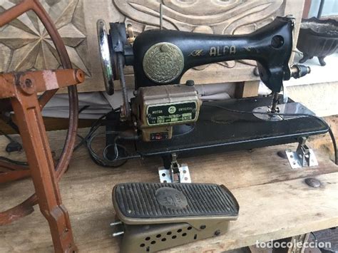 Maquina de coser alfa con motor, pedal electric   Vendido ...