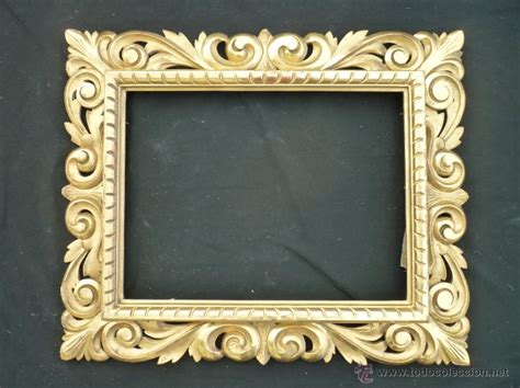 marco en madera tallada y dorada. 85 x 70 cm. s   Comprar Marcos ...