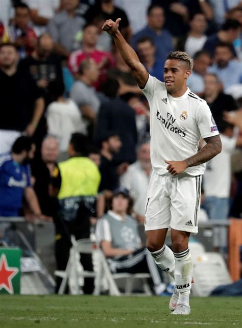 Mariano Diaz Mejia of Real Madrid celebrates after scoring a goal ...