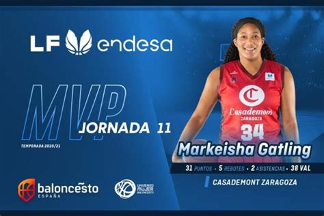 Markeisha Gatling, MVP de la jornada 11 de Liga Femenina ...