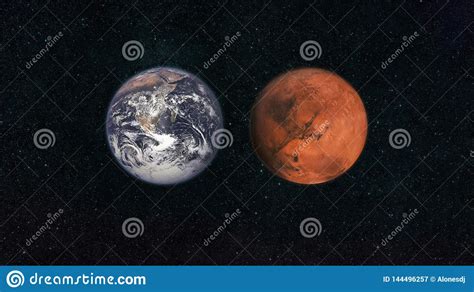 Marte y tierra E r stock de ilustración. Ilustración de ...