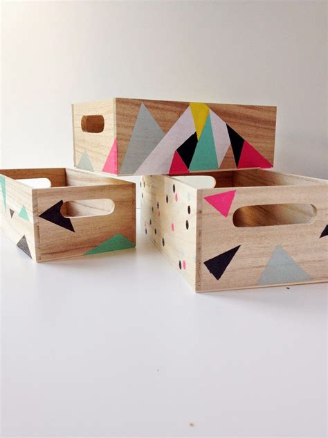 martu alterada: DIY: Pinta tus cajas de madera | Cajas de ...