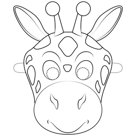 Mascara De Cebra Para Colorear | Animal mask templates ...