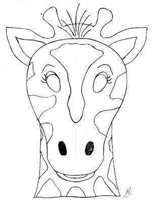 Mascara de jirafa para imprimir   Imagui