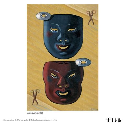 Máscara vertical, 1950 35 x 24cm #Máscaras #MarujaMallo ...