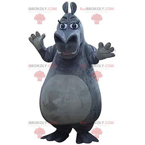 Mascota de Gloria, el famoso hipopótamo de la Tamaño L  175 180 CM