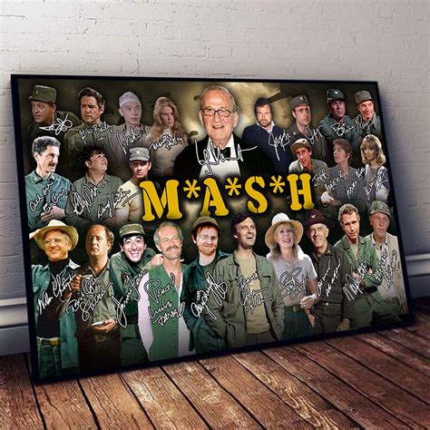 MASH TV Series Characters Signatures Poster & Canvas ...