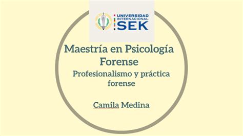 Master en Psicología Forense by Camila Medina