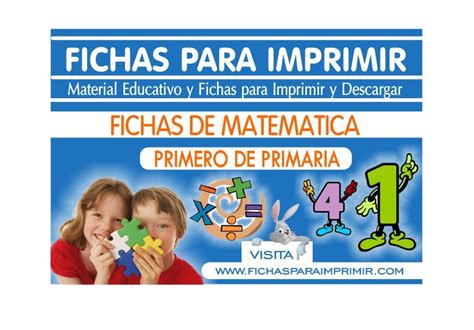 Matemática para Primero de Primaria | 40 Fichas GRATIS ...