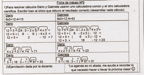 Matemática y algo más...: Ficha Nº9. Cálculos combinados