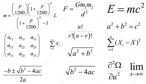 Matemáticas y fórmulas vectoriales de física. Capas ...