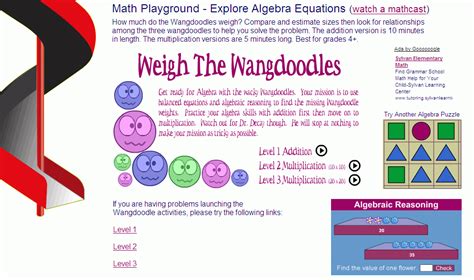 math playground algebra