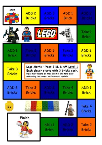 Maths Games  Lego  | Teaching Resources