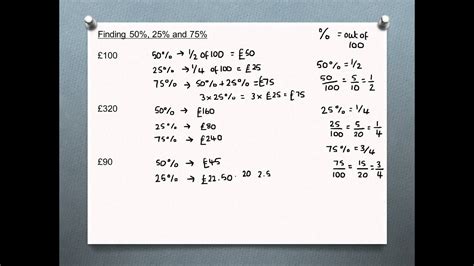 Maths Tutorials   Working Out Percentages Without Using A ...