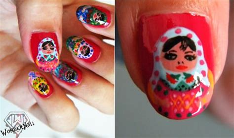Matryoshka nails | Nail polish art, Nail art, Manicure and pedicure