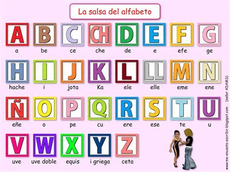 Me encanta escribir en español: Canción: La salsa del alfabeto