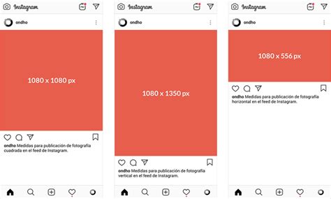 Medidas y consejos para publicaciones de Instagram