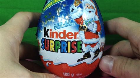Mega 100g Large Kinder Surprise Egg Santa Unboxing   Jumbo ...
