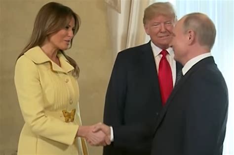 Melania Trump Vladimir Putin handshake leaves First Lady ...