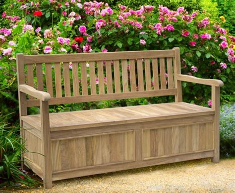 Melrose Teak 5ft Garden Storage Bench