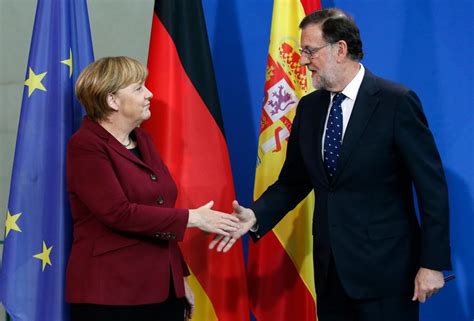 Merkel y Rajoy: La unidad europea frente a Puigdemont