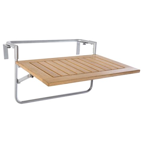 Mesa de madera y aluminio BALCON Ref. 81874616   Leroy Merlin