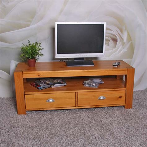 Mesa estante para TV LOWBOARD, en madera de pino macizo ...