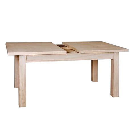 Mesa extensible 120,140,160 cm. madera pino crudo modelo Cantabria, sin ...