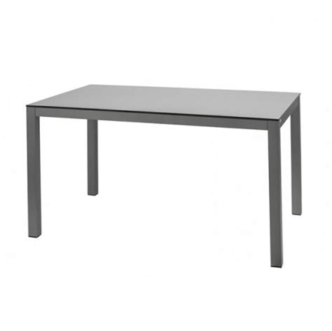 Mesa exterior aluminio 130x80 tablero HPL | IloveBrico