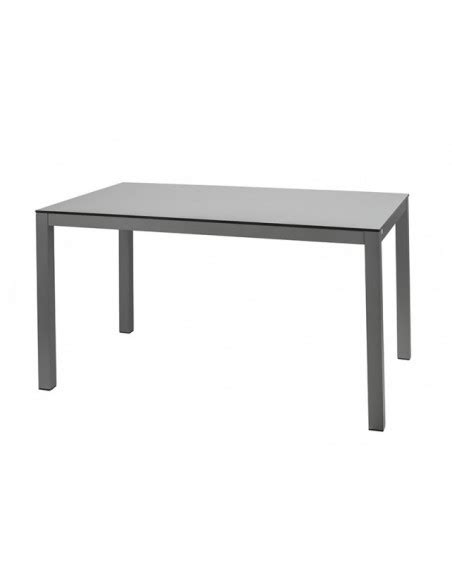 Mesa exterior aluminio 130x80 tablero HPL | IloveBrico