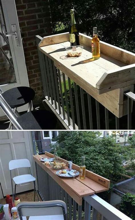 Mesa larga de madera para el balcón | Construccion y ...