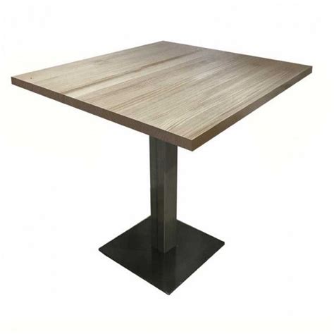 mesa pie central hierrro barnizado tablero de pino macizo ...