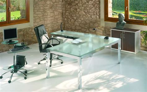 mesas de despacho de cristal