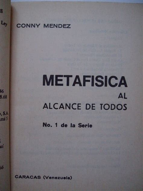 Metafísica 4 En 1 No. 6 Conny Méndez   $ 120.00 en Mercado Libre