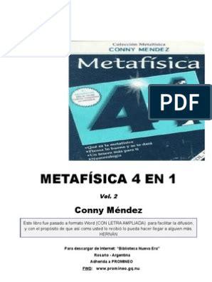 Metafisica 4 en 1 Vol II Conny Mendez | Libros de autoayuda ...