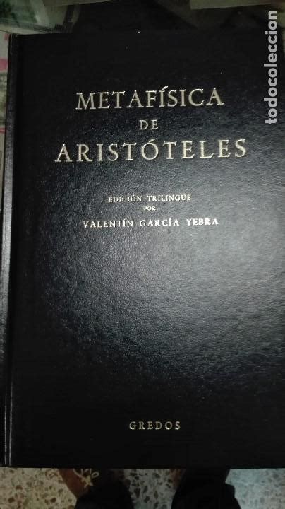 Metafisica de aristoteles edición trilingüe gre   Vendido en Venta ...