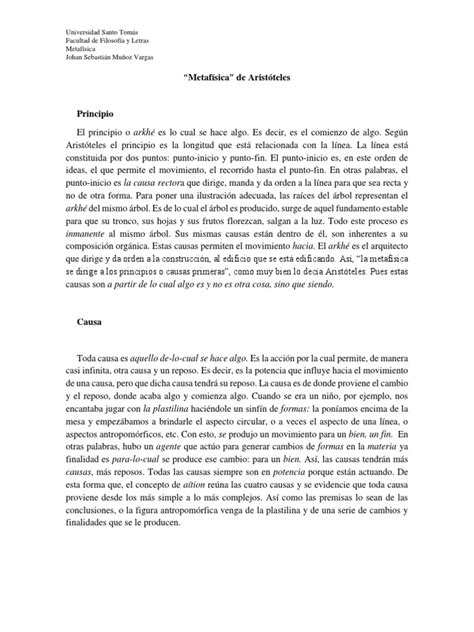 Metafísica de Aristóteles.pdf | Metafísica | Aristóteles