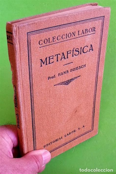 metafísica   hans driesch  1930    Comprar Libros de filosofía en ...